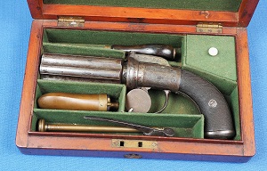 Cased Pepperbox by Lacy & Co c1840