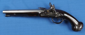 Massive Miquelet Double Barrel Pistol c1750