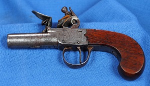 Pocket pistol by T Bulleid of Bristol c1830