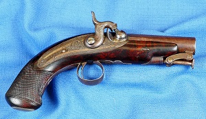 Irish Pocket Pistol by Anglin of Dublin c1840