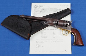 Lettered & Holstered Civil War 1860 Colt Army
