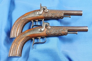 Pair of Prussian Travelling Pistols c1840
