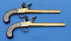 Extraordinarily Large Boxlock Flintlocks c1780