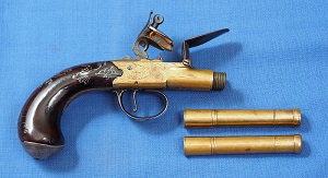 T Richards Sliding Cut-Off pistol c1760