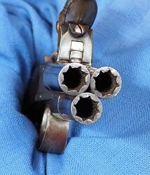 Three Shot Tap Action Pocket Pistol c1815