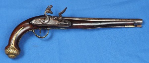 Large Mediterranean Flintlock Holster Pistol c1800